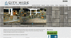 Desktop Screenshot of citywidepavingandmasonry.com