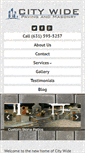 Mobile Screenshot of citywidepavingandmasonry.com